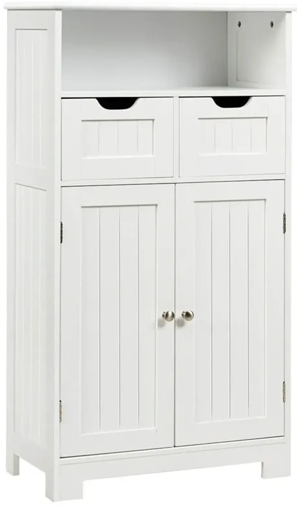 Bathroom Wooden Side Cabinet  with 2 Drawers and 2 Doors