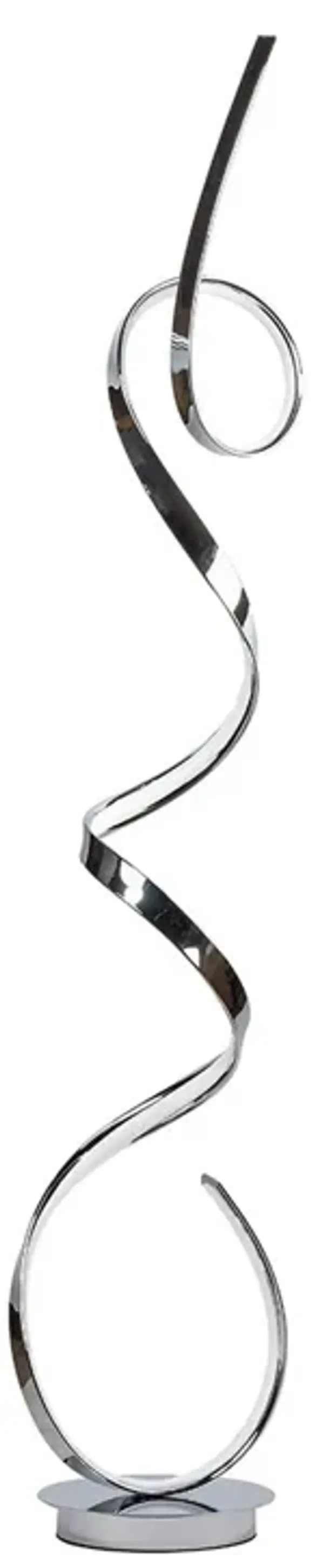 Amsterdam Floor Lamp Chrome Metal Dimmable Integrated LED