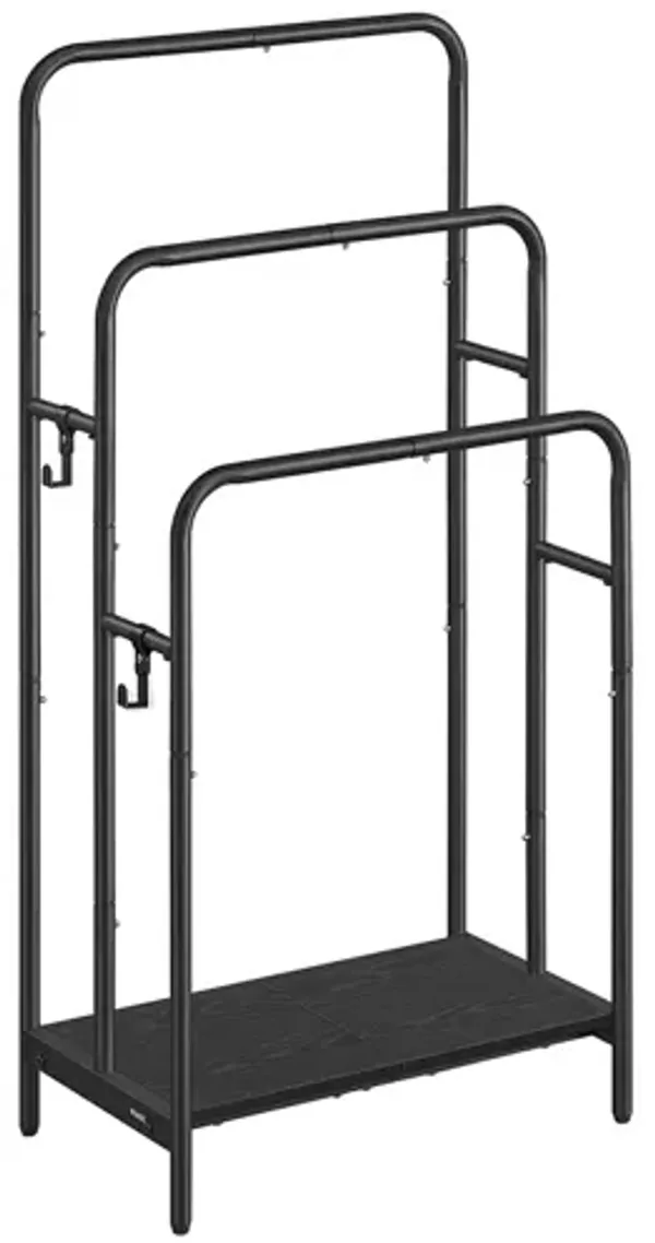 3-Tier Blanket Rack with Storage Shelf – Stylish Organizer for Throws, Towels, and Home Accessories