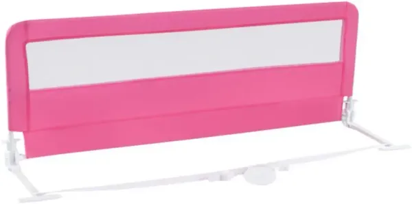 Folding Breathable Baby Bed Rail Guard with Safety Strap for Secure and Comfortable Sleep