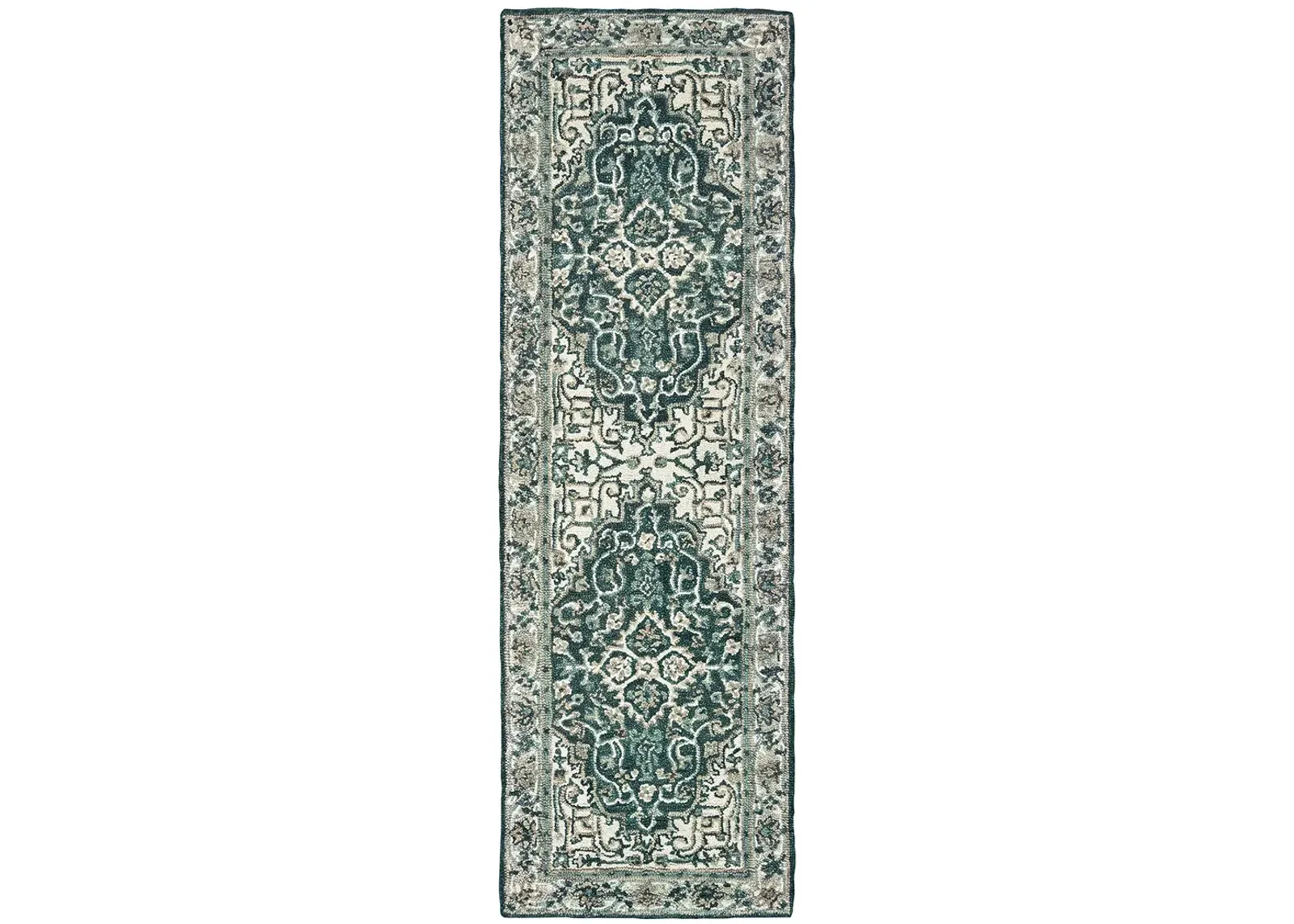 Zahra 2'6" x 8' Grey Rug