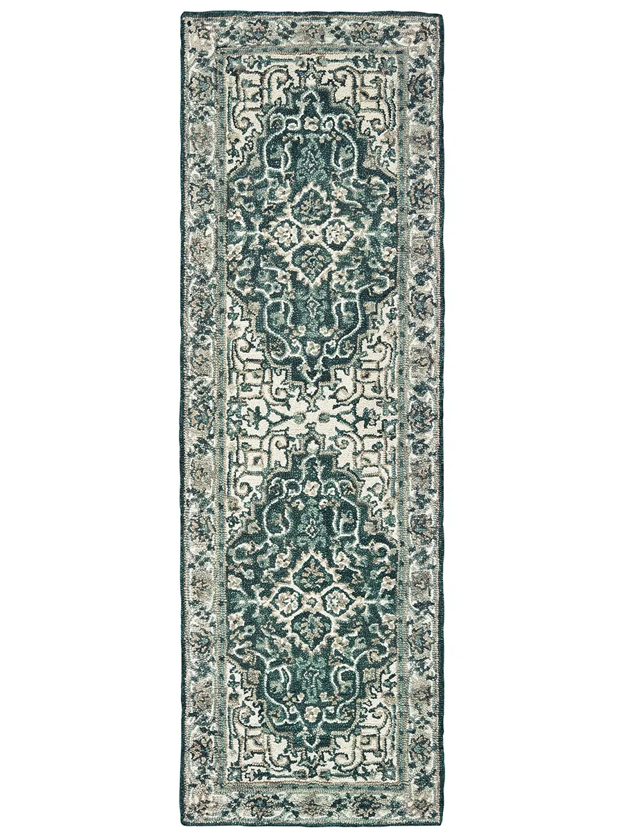 Zahra 2'6" x 8' Grey Rug