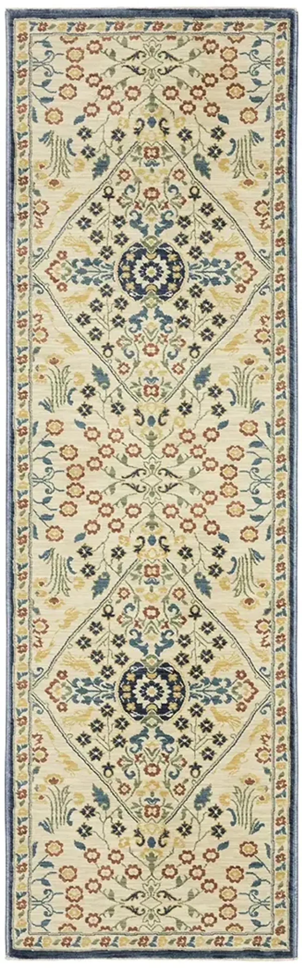 Francesca 2'3" x 7'6" Ivory Rug