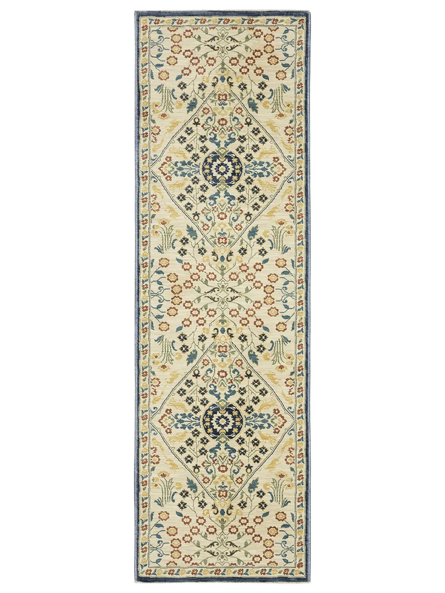 Francesca 2'3" x 7'6" Ivory Rug