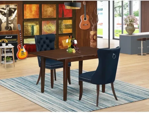 3 Piece Kitchen Table Set Consists of a Rectangle Dining Table