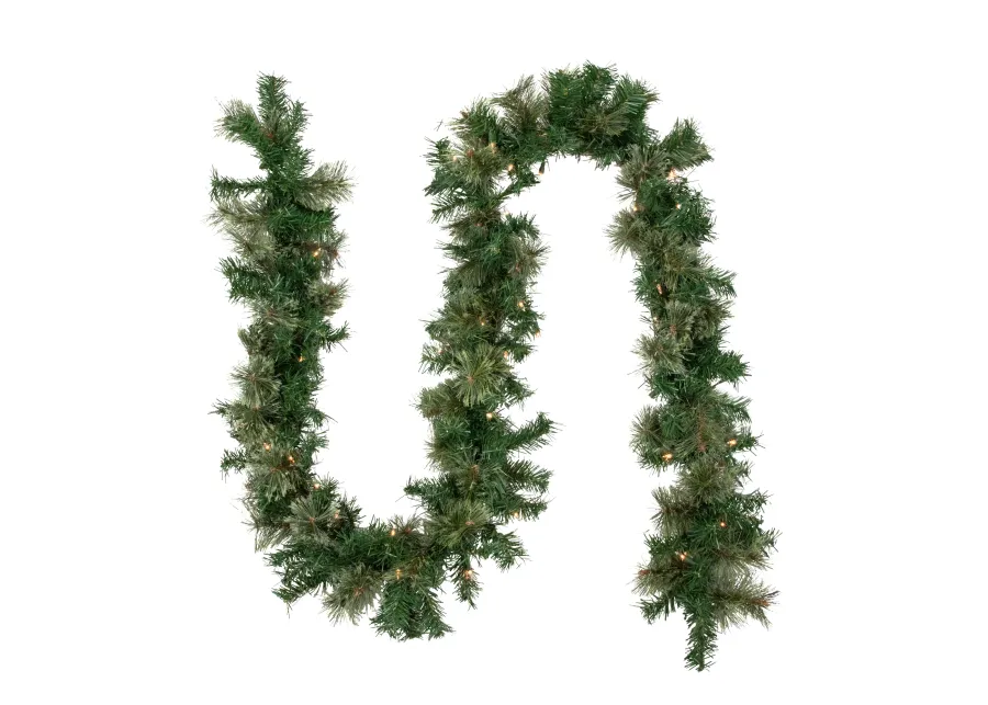 9' x 10" Pre-Lit Oregon Cashmere Pine Artificial Christmas Garland  Clear Lights