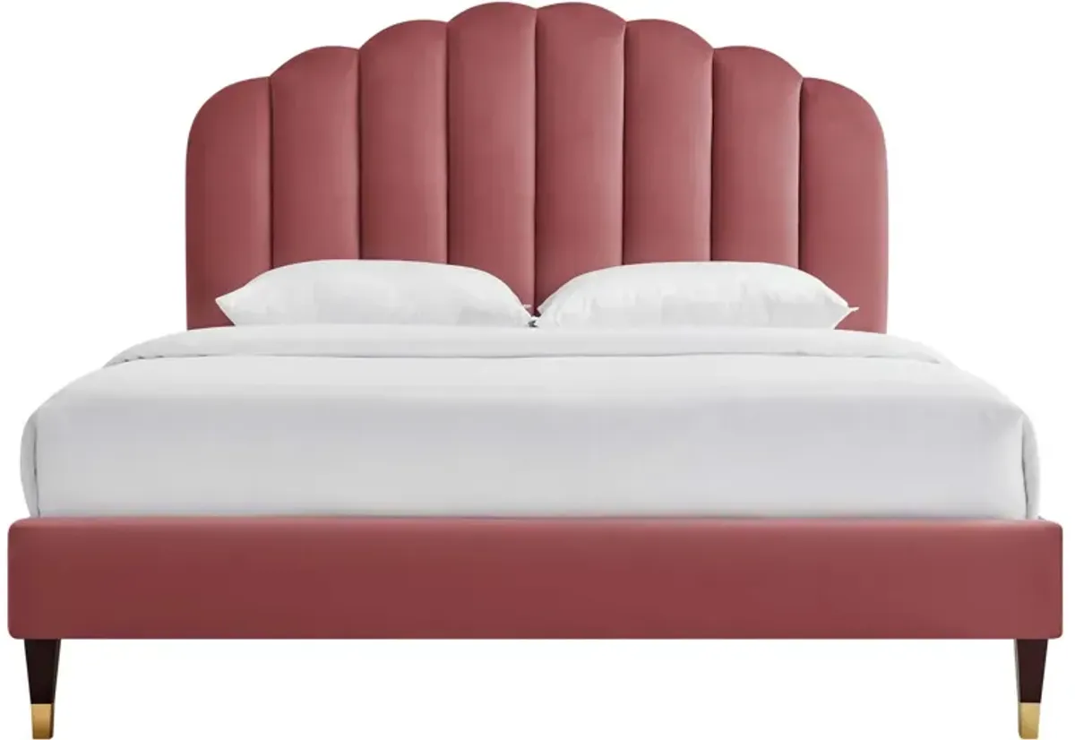 Modway - Daisy Performance Velvet Queen Platform Bed