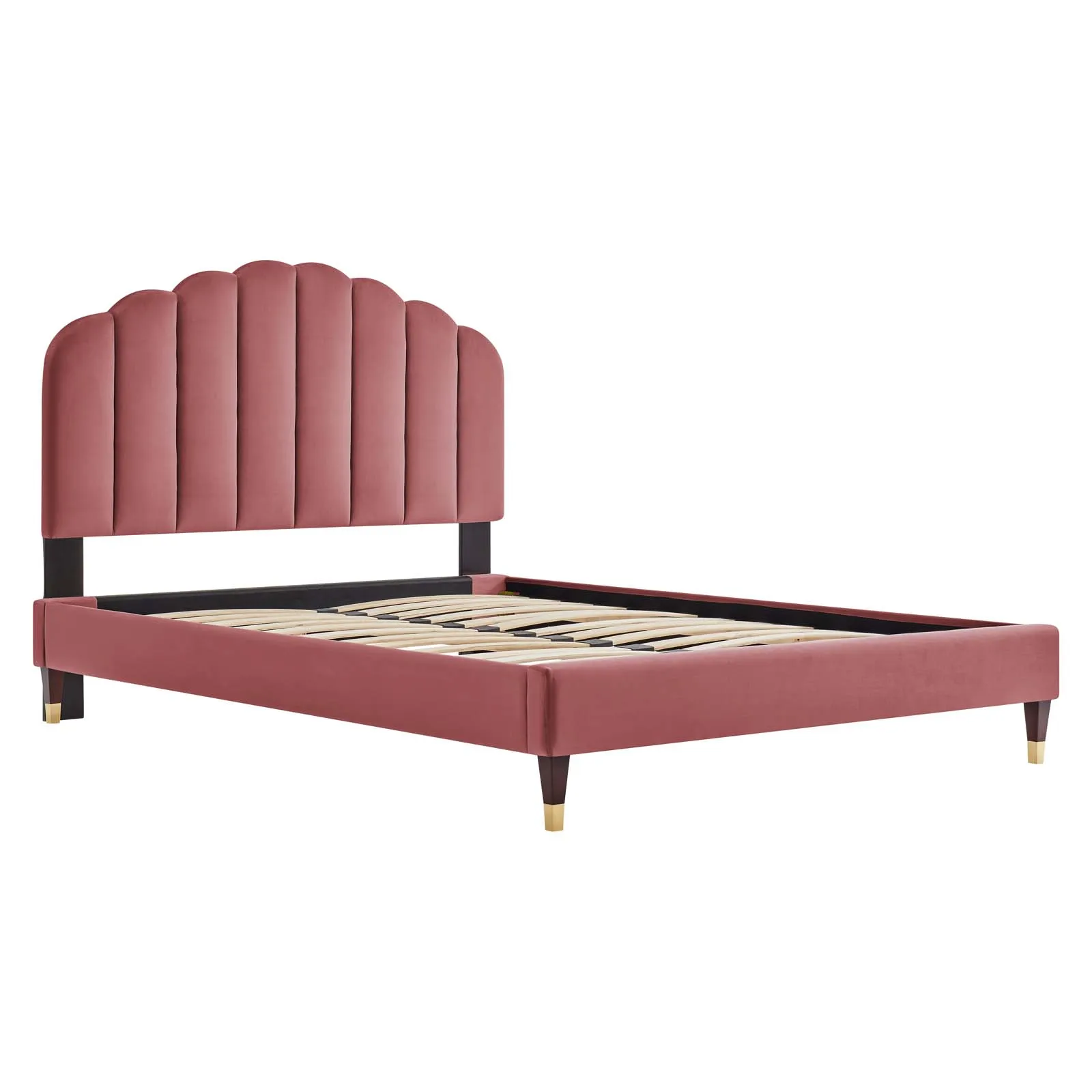 Modway - Daisy Performance Velvet Queen Platform Bed