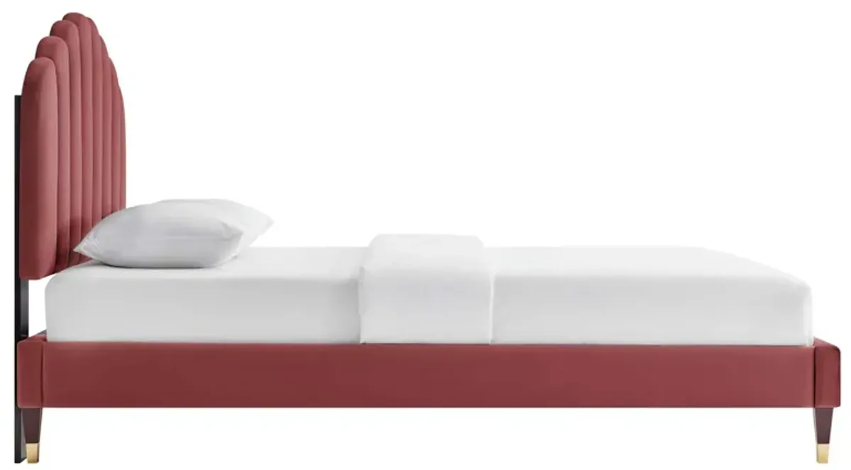 Modway - Daisy Performance Velvet Queen Platform Bed