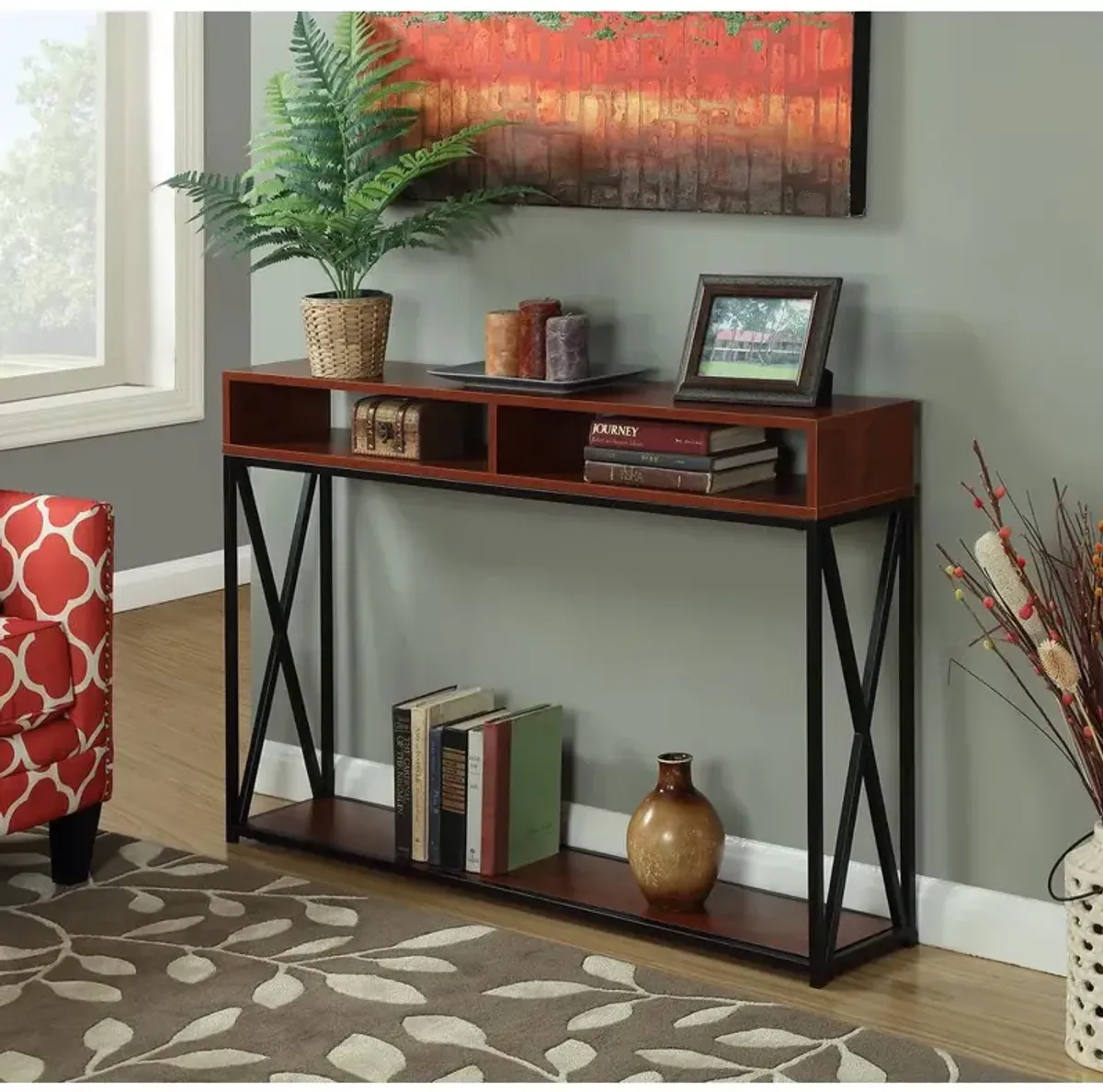 Convience Concept, Inc. Tucson Deluxe 2 Tier Console Table