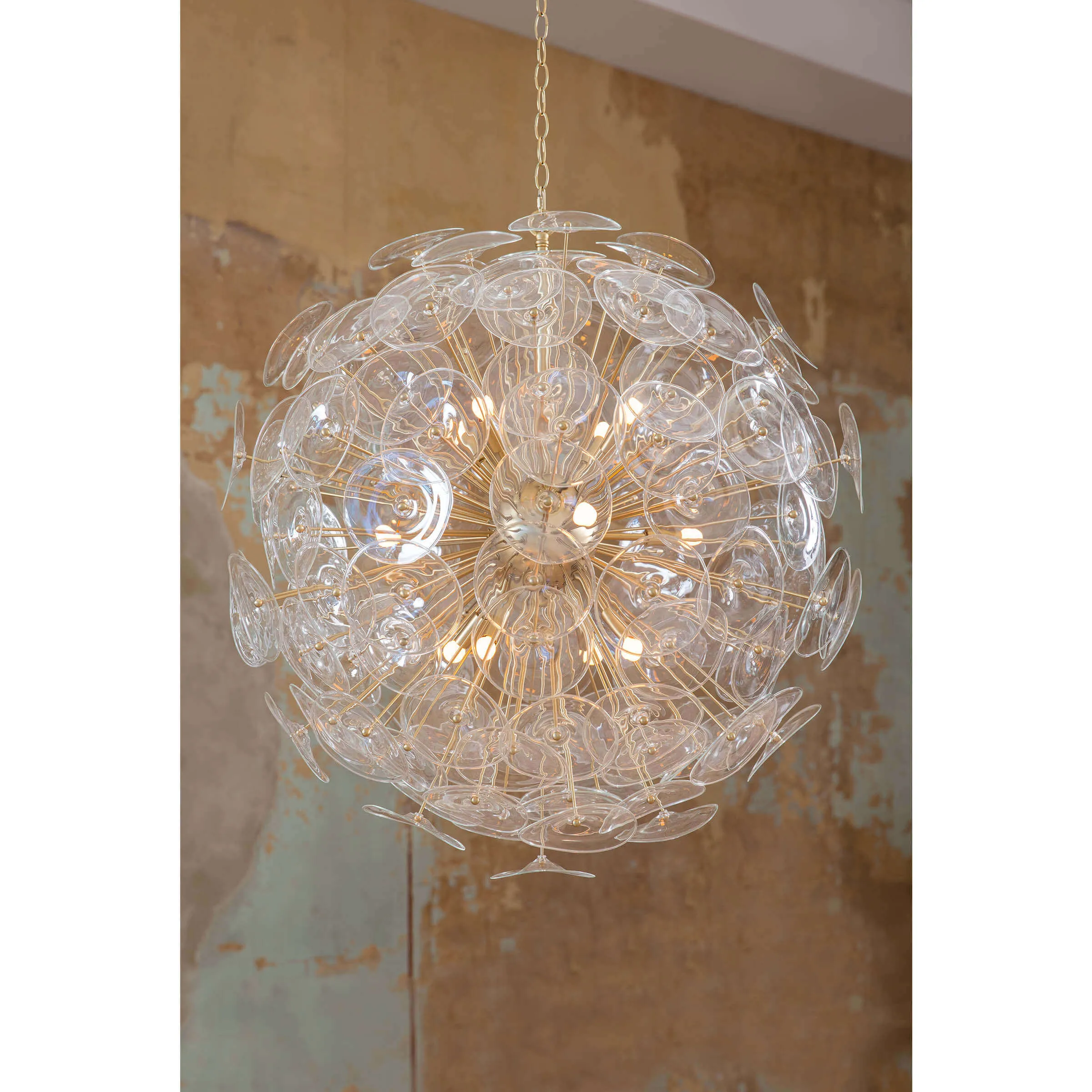 Poppy Glass Chandelier Large