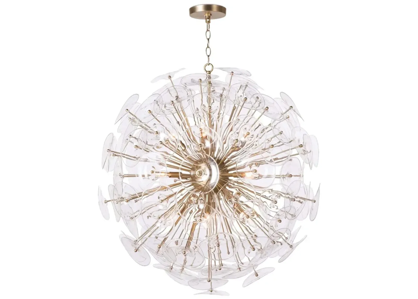 Poppy Glass Chandelier Large