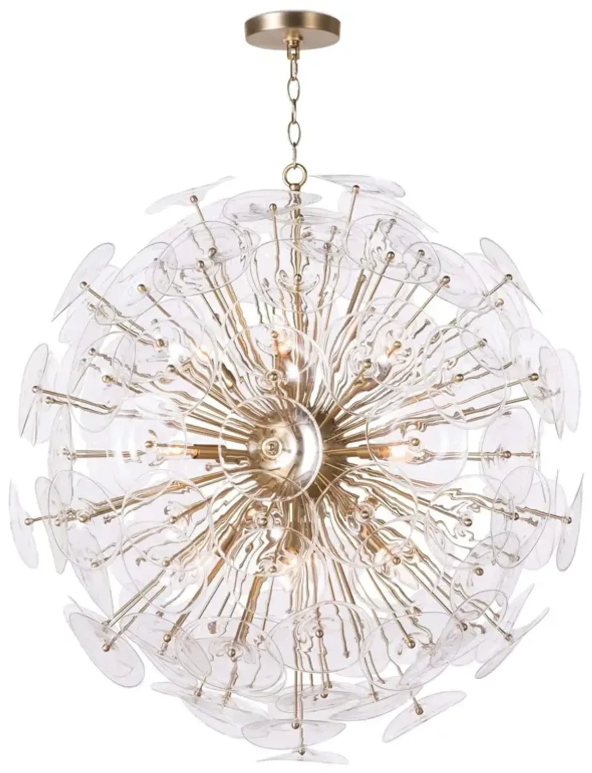 Poppy Glass Chandelier Large