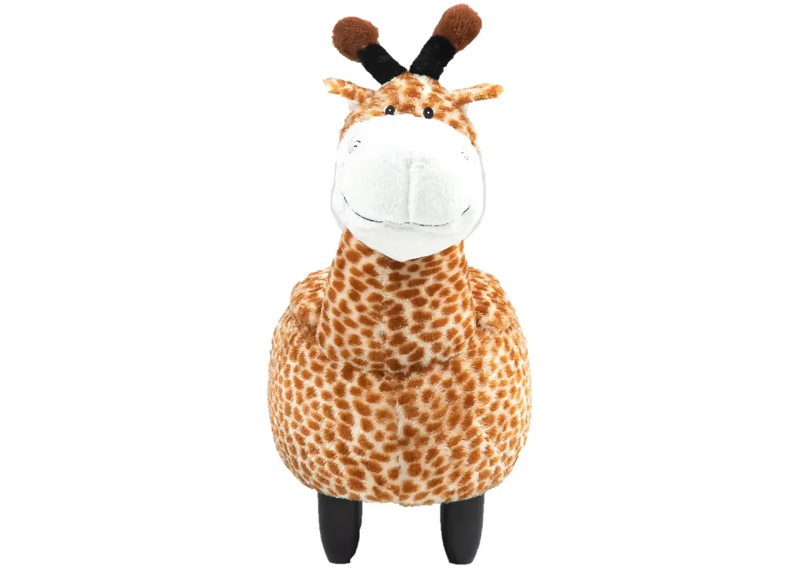 Brown Giraffe Animal Storage Ottoman