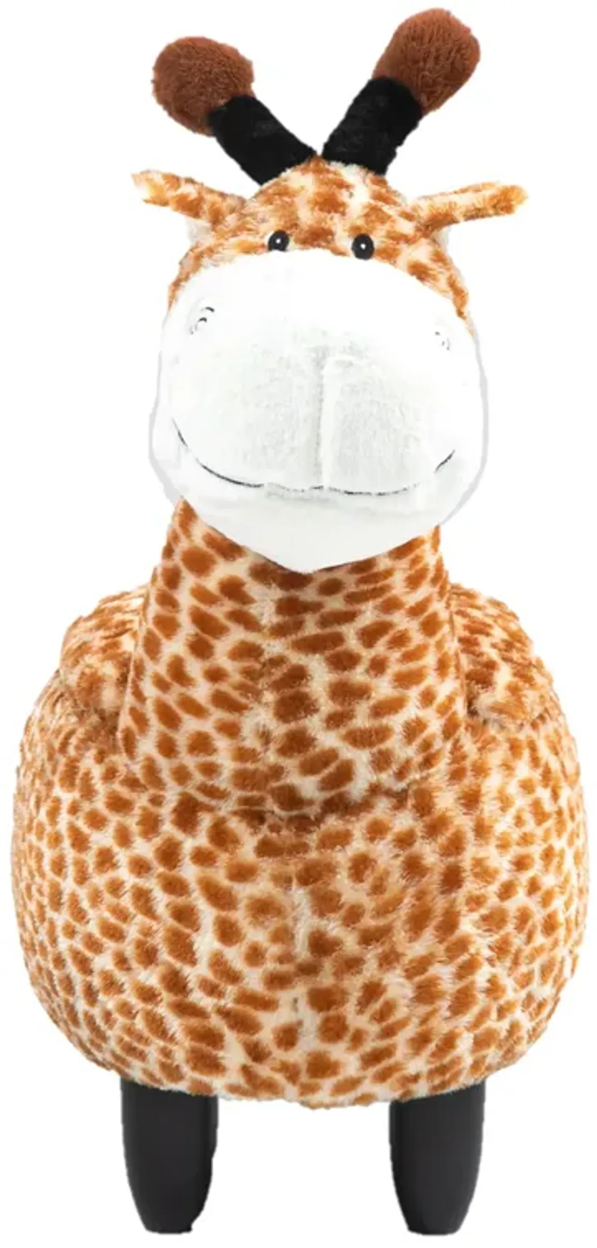 Brown Giraffe Animal Storage Ottoman