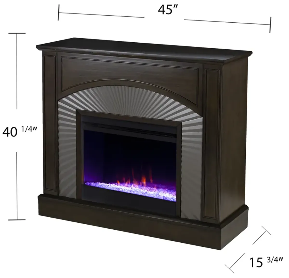 Buxton Color Changing Fireplace