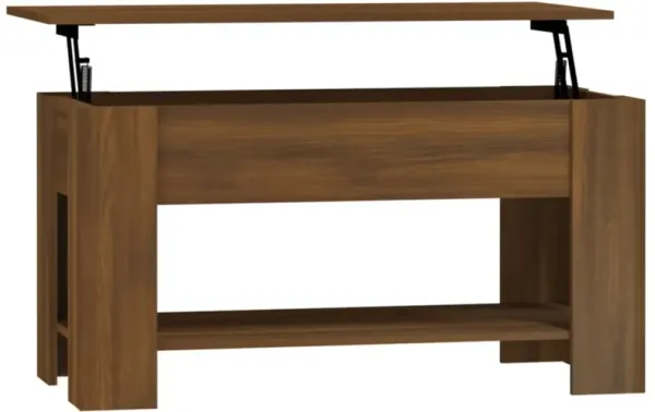 vidaXL Coffee Table Brown Oak 39.8"x19.3"x20.5" Engineered Wood