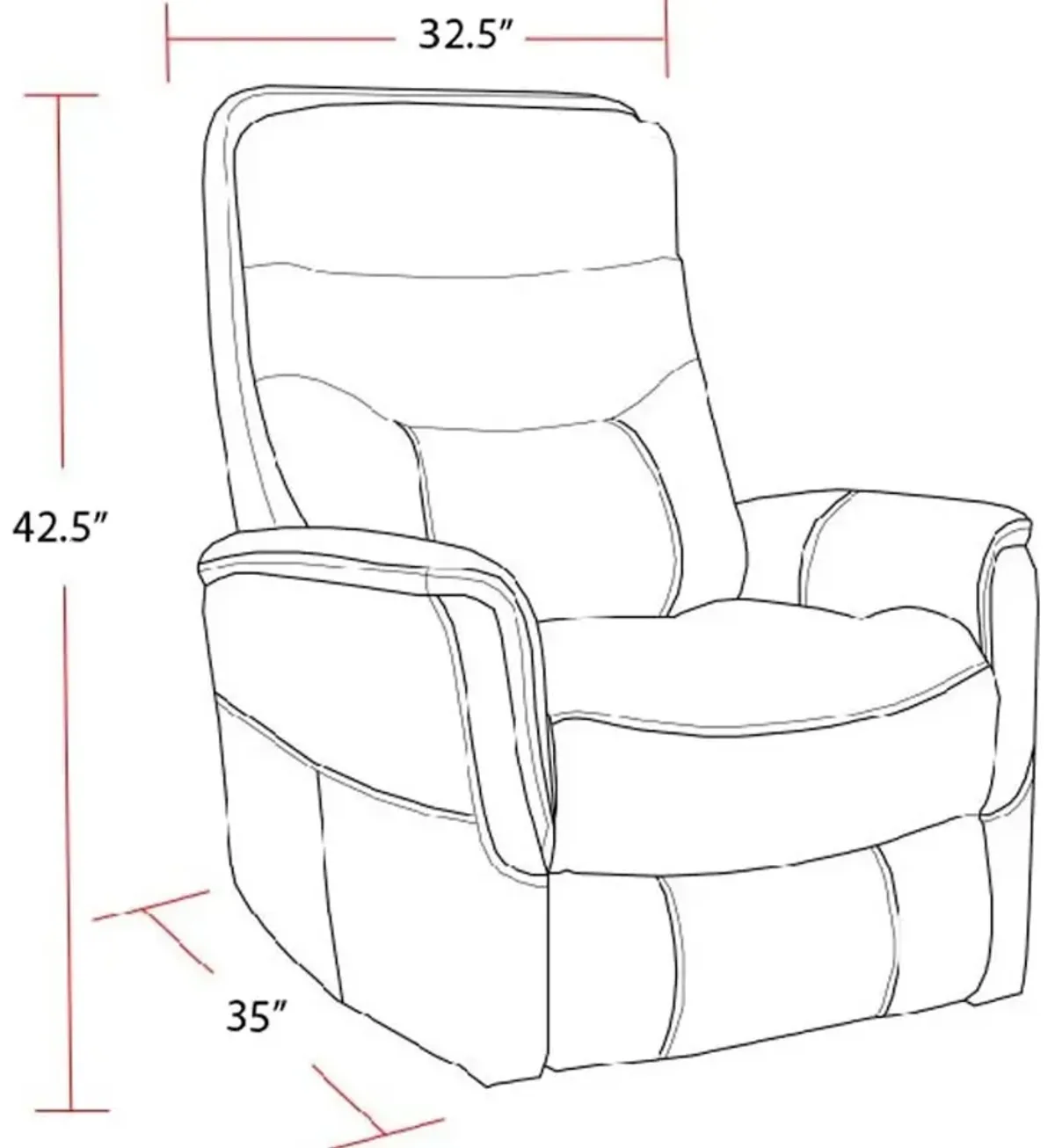 Parker Living Softy Ivory Power Lift Recliner with Articulating Headrest