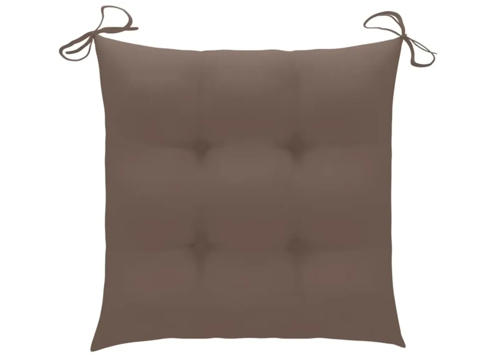 vidaXL Chair Cushions 4 pcs Taupe 19.7"x19.7"x2.8" Fabric