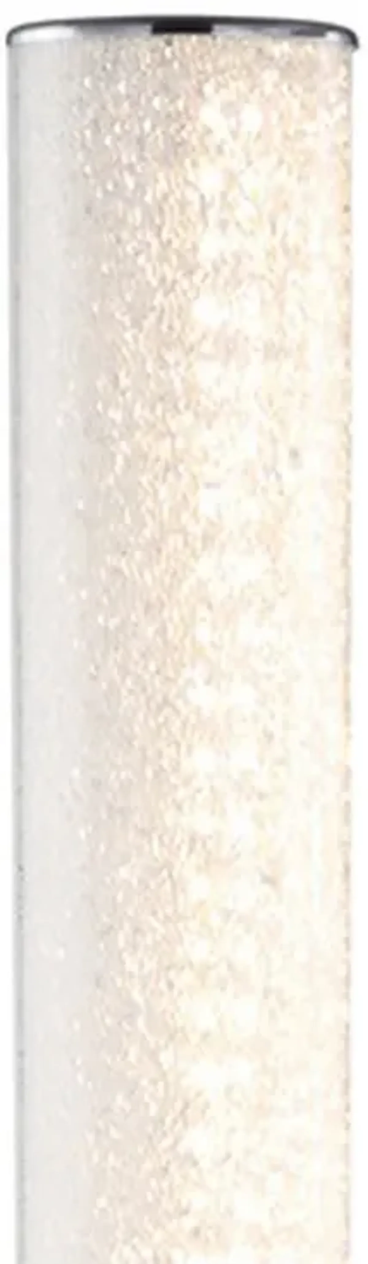 Column Style Floor Lamp with Sandrock Acrylic Tube, Clear-Benzara