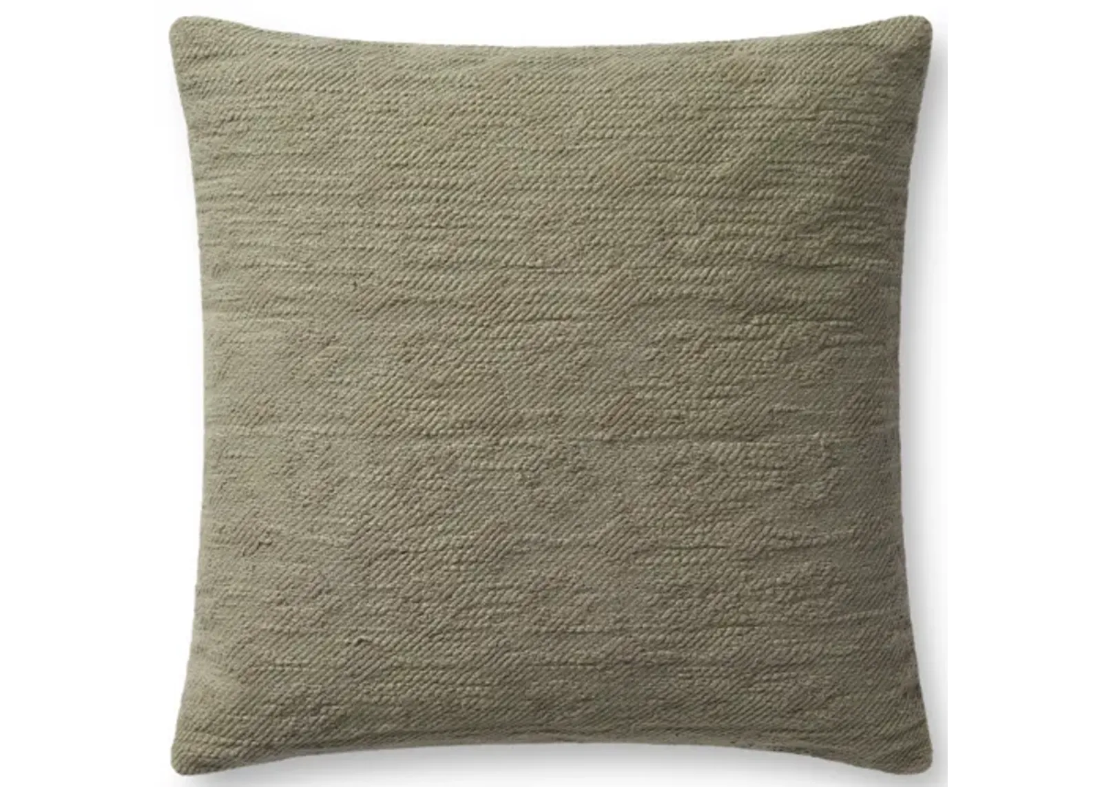 Scarlett PMH0035 Taupe 18''x18'' Polyester Pillow by Magnolia Home by Joanna Gaines x Loloi