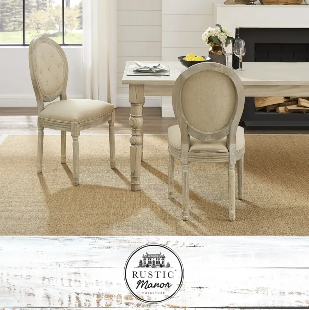 Rustic Manor Felicia Linen Dining Chair