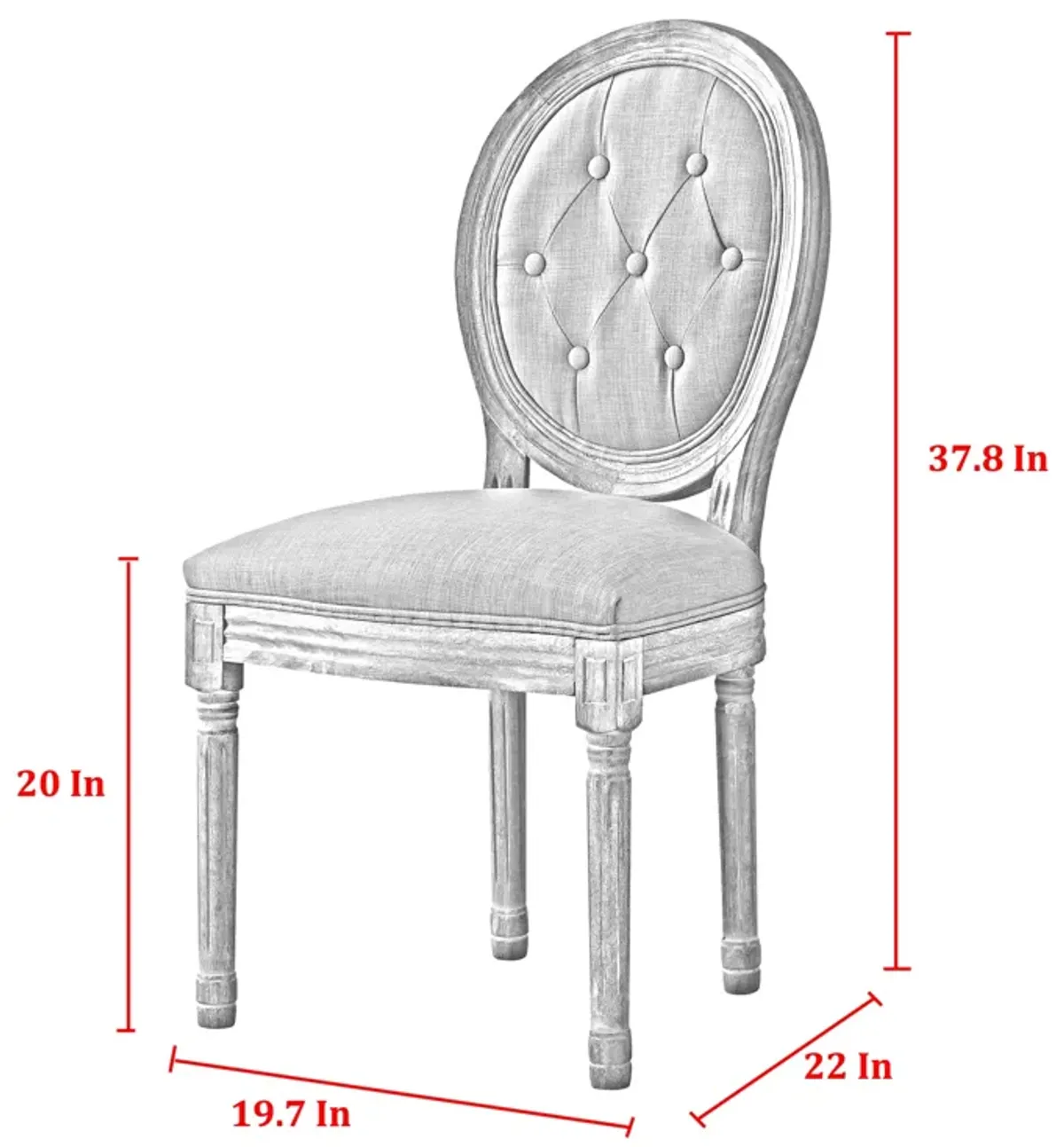 Rustic Manor Felicia Linen Dining Chair