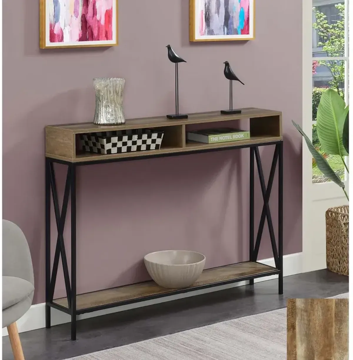 Convenience Concepts Tucson Deluxe Console Table with Shelf