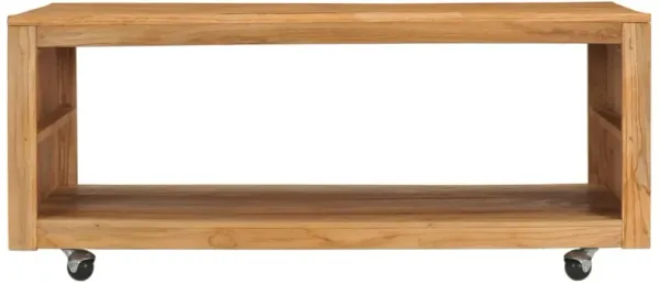 vidaXL Coffee Table 43.3"x23.6"x15.7" Solid Teak Wood