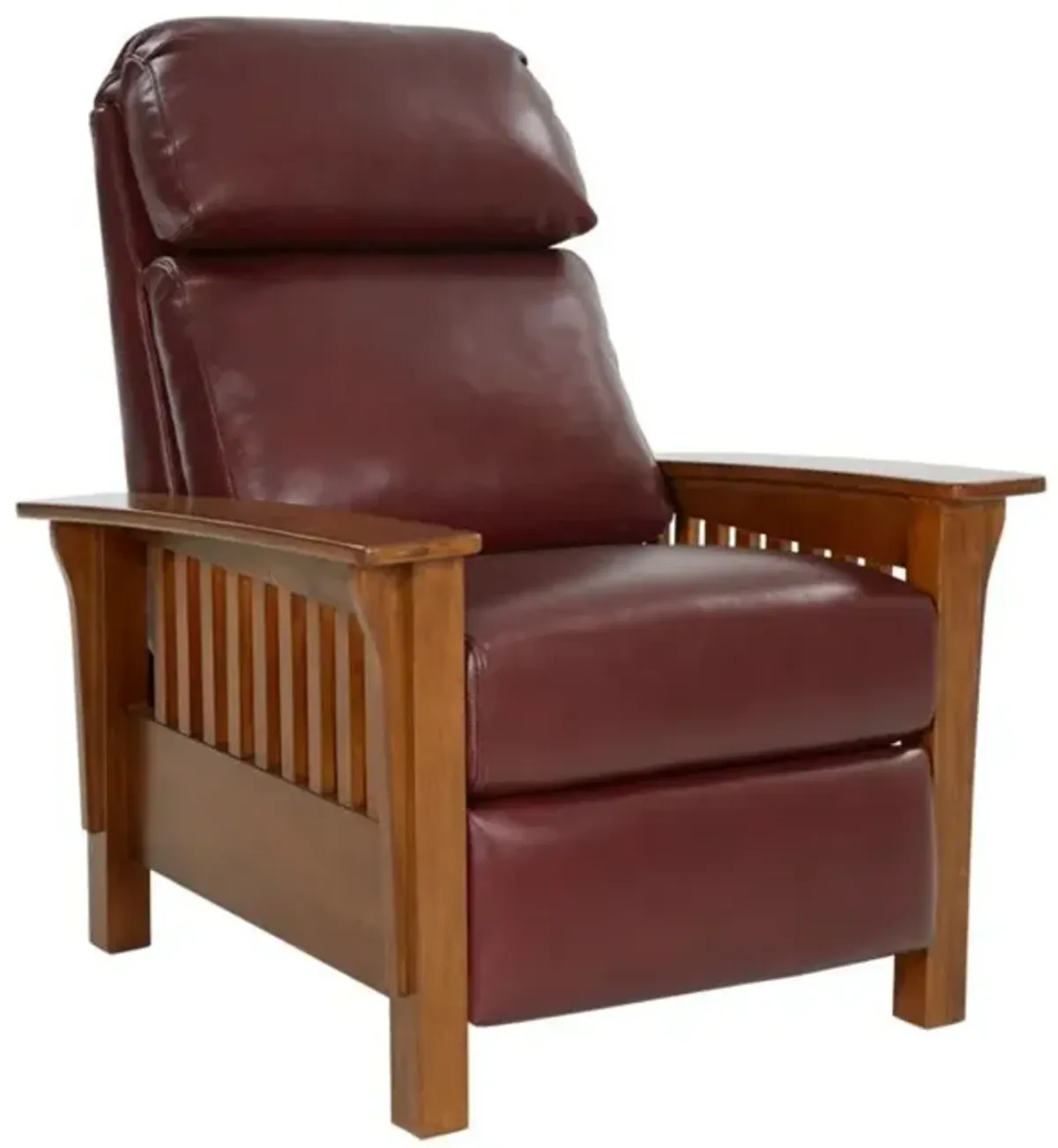 Barcalounger Mission Recliner, Marisol Cabernet / All Leather