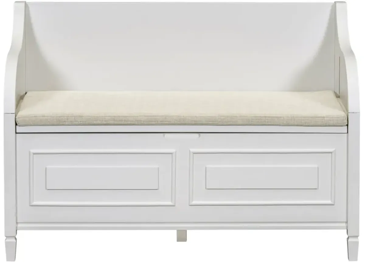 Merax Multifunctional Storage Bench with Safety Hinge