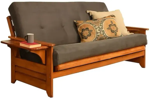 Phoenix Frame-Barbados Finish-Suede Gray Mattress