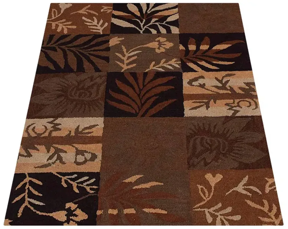 RUGSOTIC CARPETS HAND TUFTED WOOL ECO-FRIENDLY AREA RUGS  - 8'x11', Rectangle Shape, Multicolor, Floral Modern Design, High Pile Thick Handmade Area Rugs for Living Room, Bed Room (K00690)