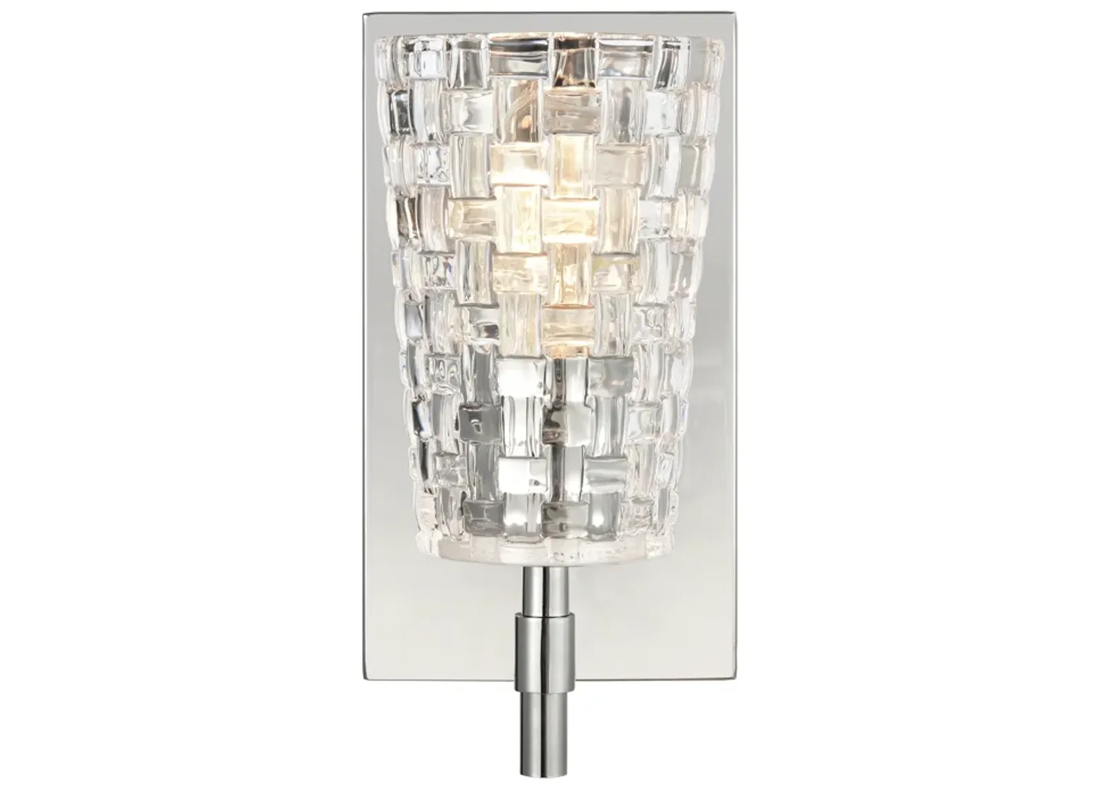 Lightweave 4.75'' Silver Wide 1-Light Sconce