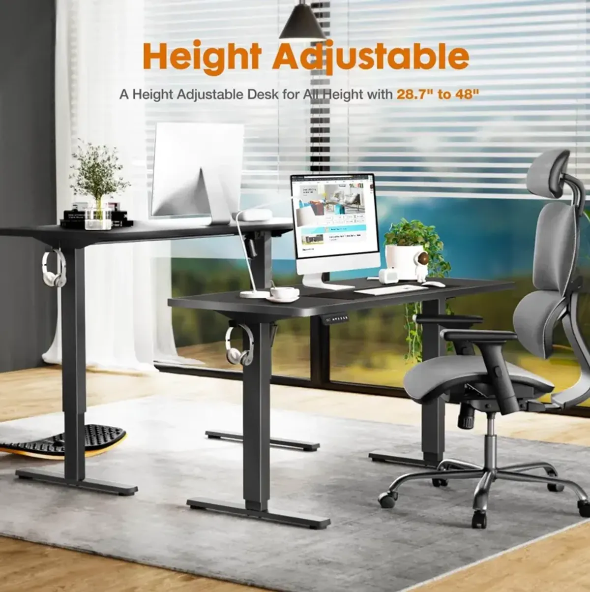 Electric Lift Table Smooth, Powerful, Organized, Sturdy, Quiet, Comfortable