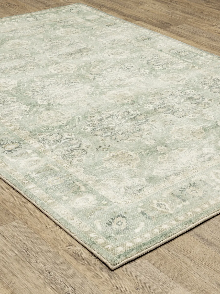 Savoy 5'3" x 7'3" Green Rug