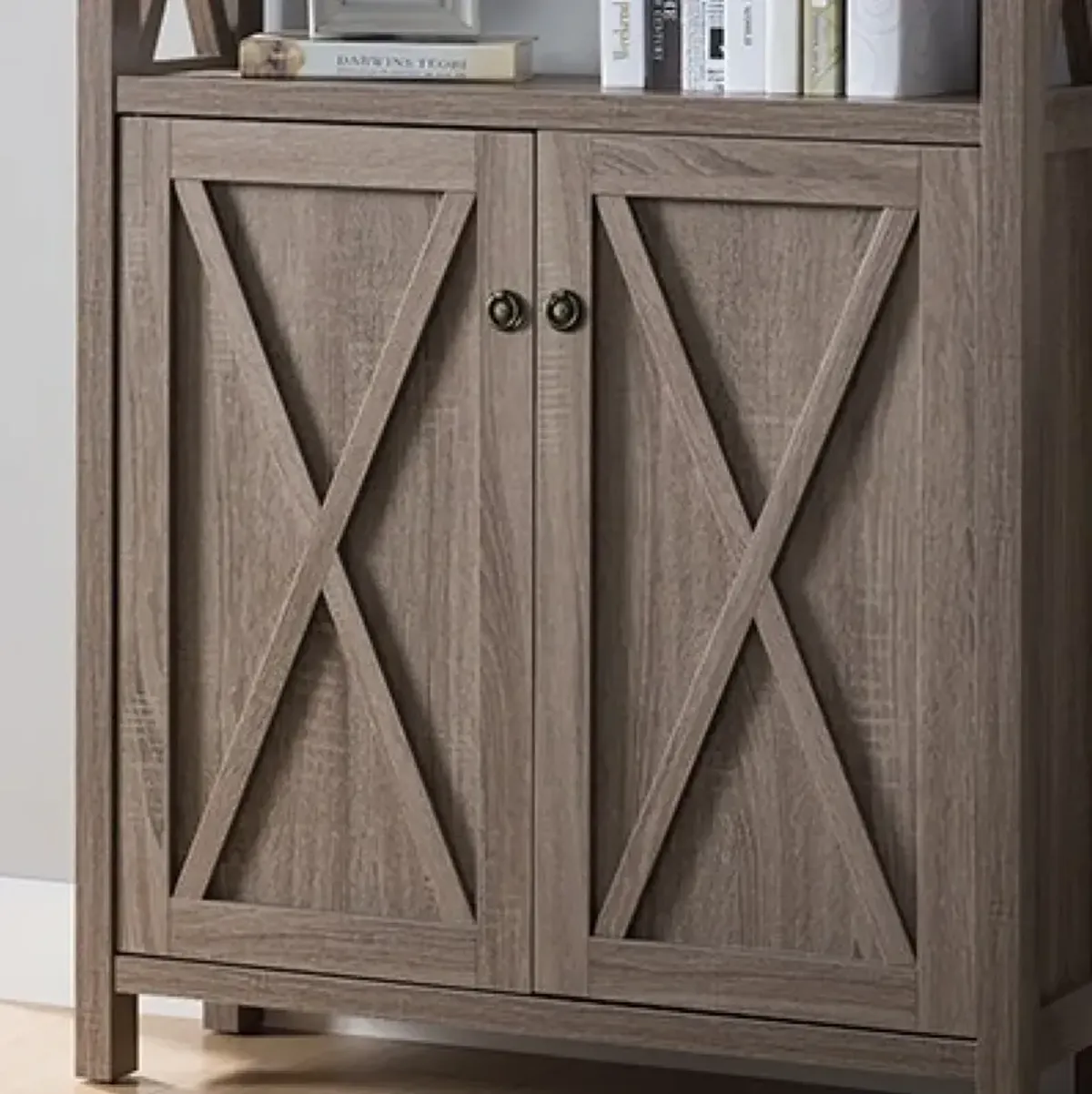 Bookcase Dark Taupe