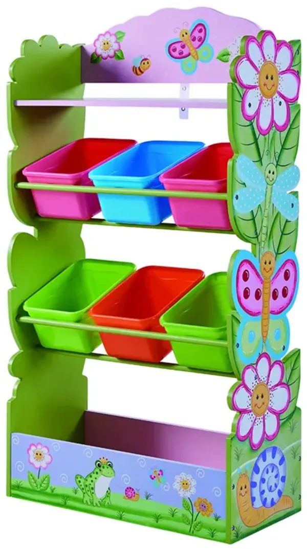 Fantasy Fields - Toy Furniture -Magic Garden Toy Organizer With Combo Bins