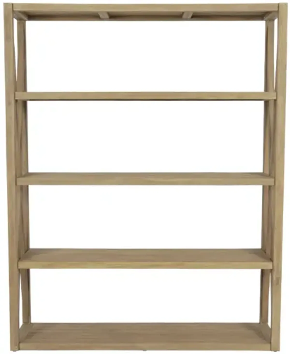 Coastal Teak X Bookcase