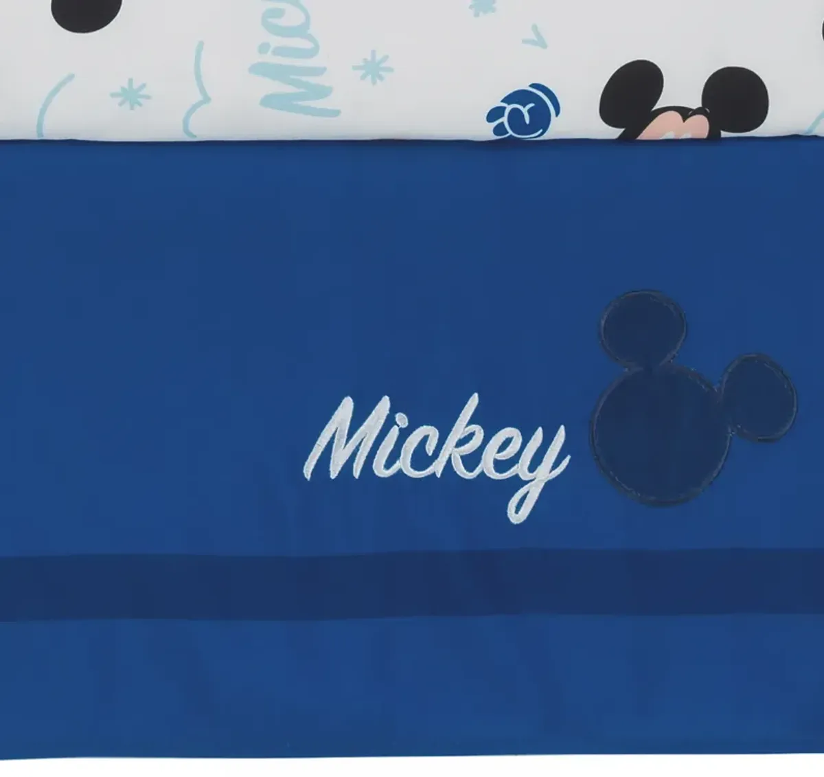 Lambs & Ivy Disney Baby Forever Mickey Mouse 3-Piece Blue Crib Bedding Set