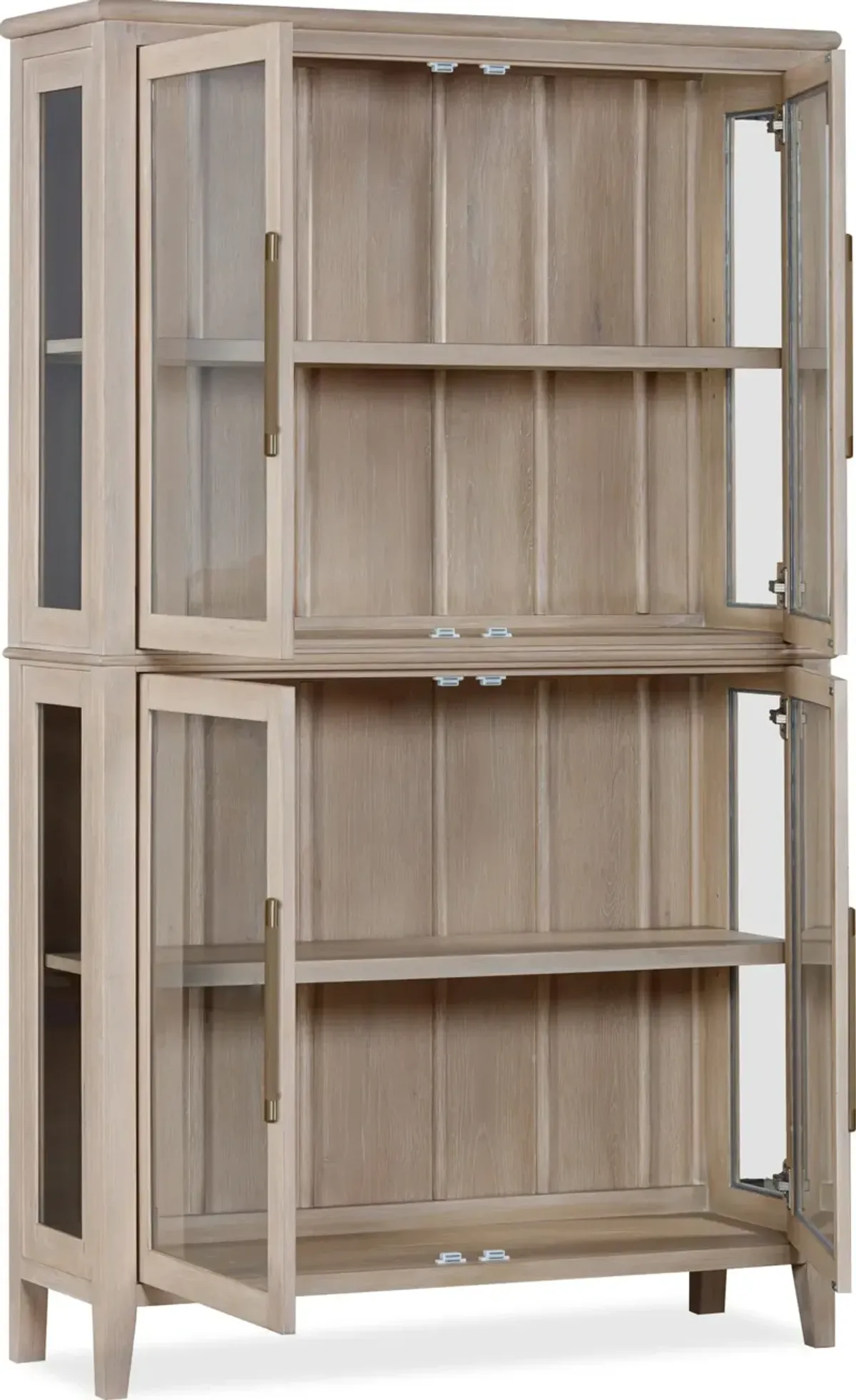Camden Four Door Shiplap Curio in Chai