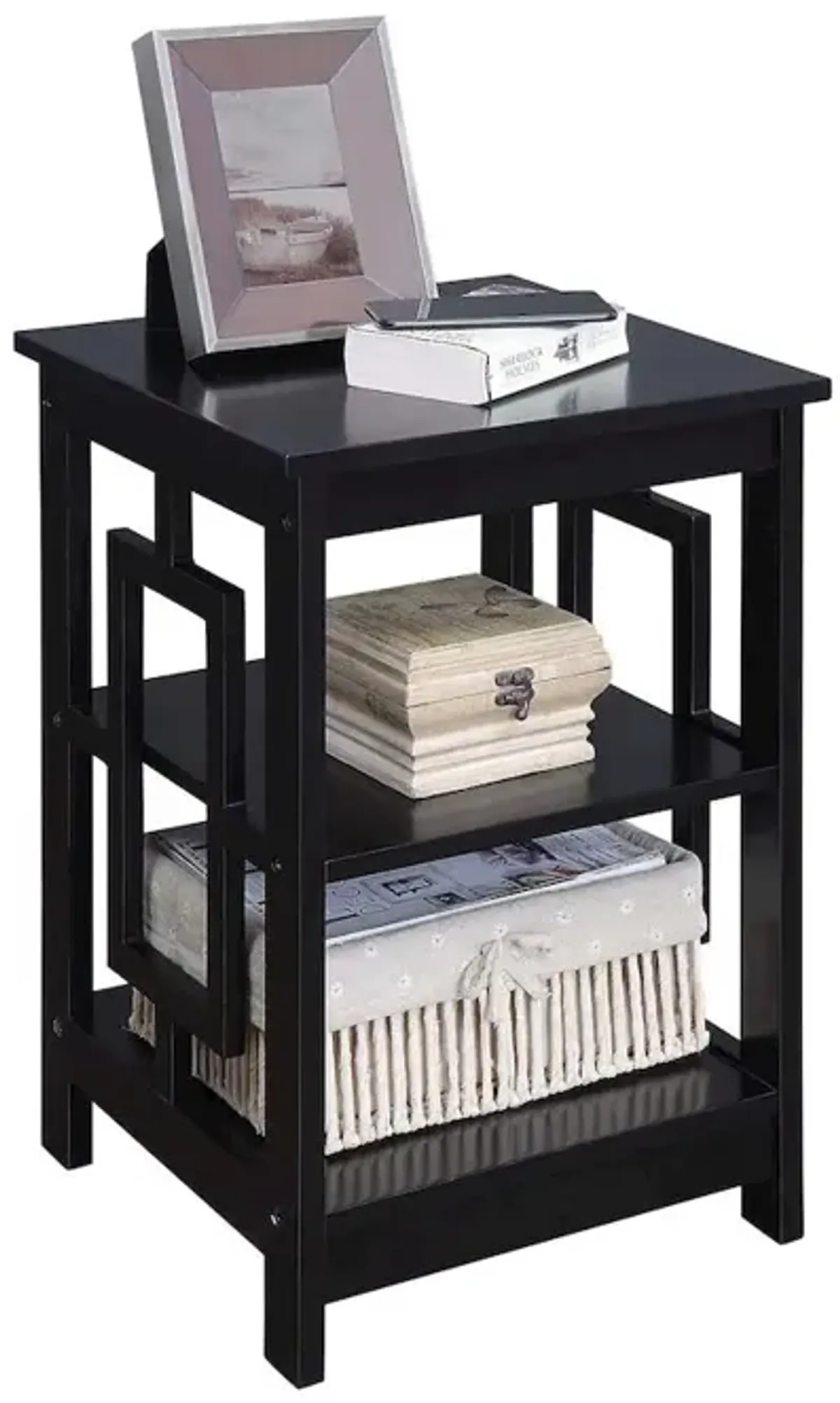 Convenience Concepts Town Square End Table with Shelves