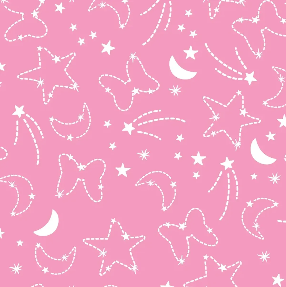 Disney Baby Minnie Mouse Pink Celestial Fitted Crib Sheet by Lambs & Ivy