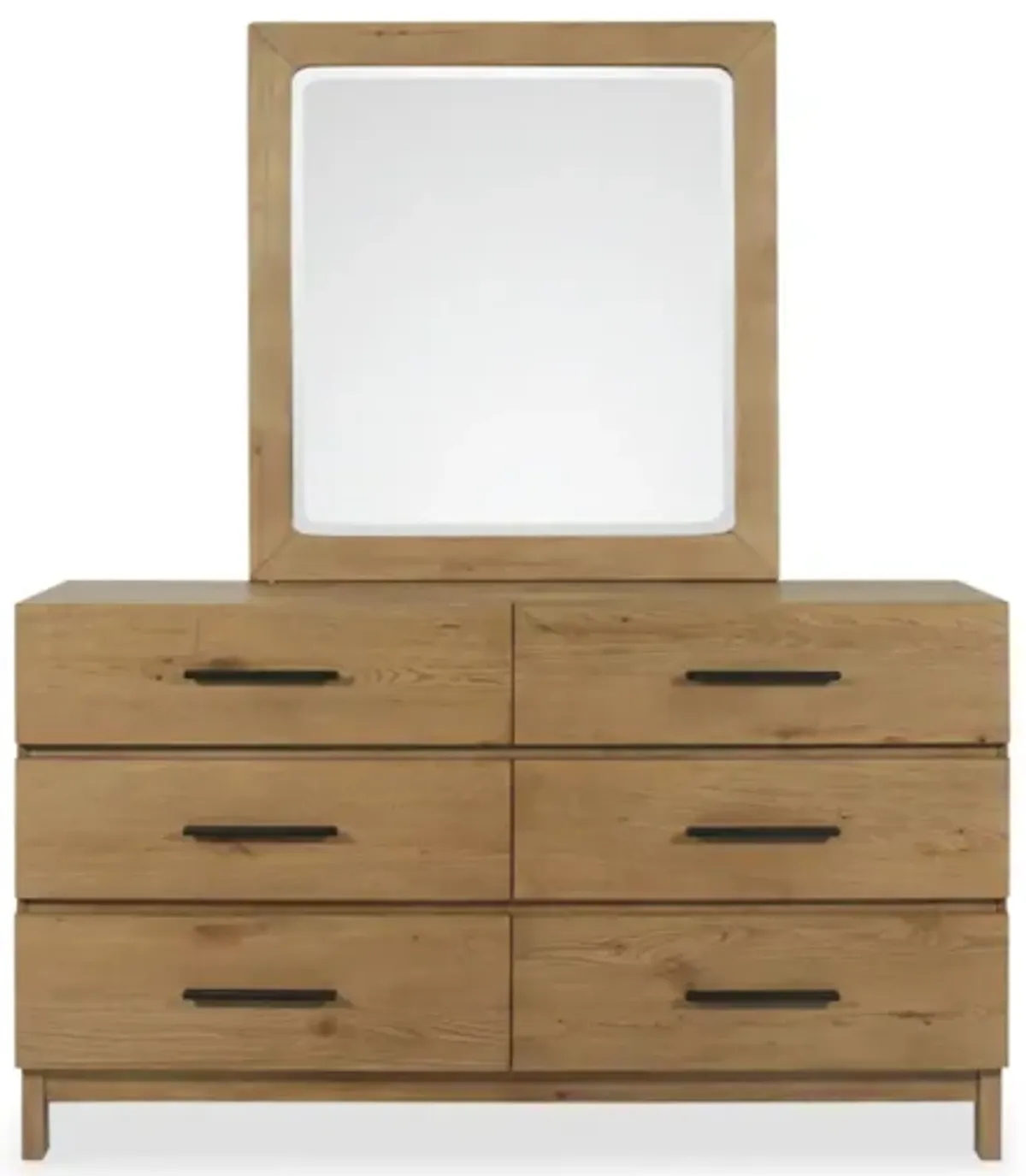Davenport 6-Drawer Dresser and Mirror