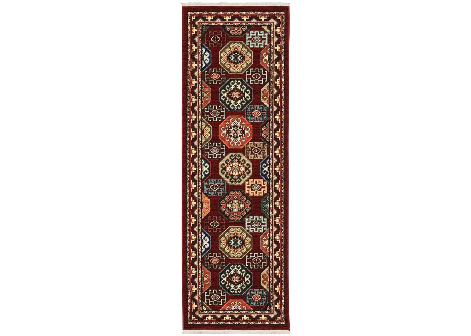 Lilihan 2' x 6' Red Rug