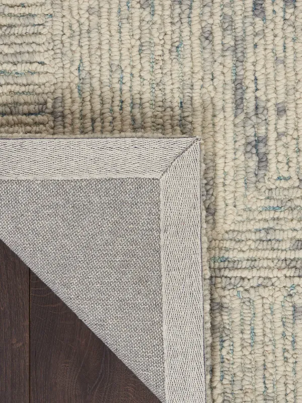 Colorado CLR04 Ivory/Gray/Teal 7'9" x 9'9" Rug