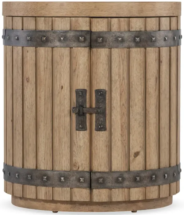 Vineyard Row Wine Barrel End Table
