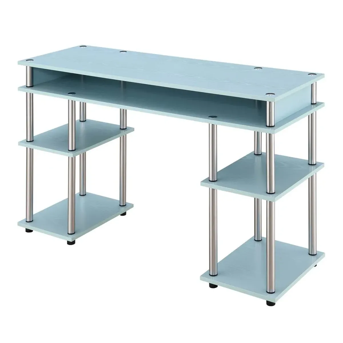 Convenience Concepts Designs2Go No Tools Student Desk with Shelves, R4-0537