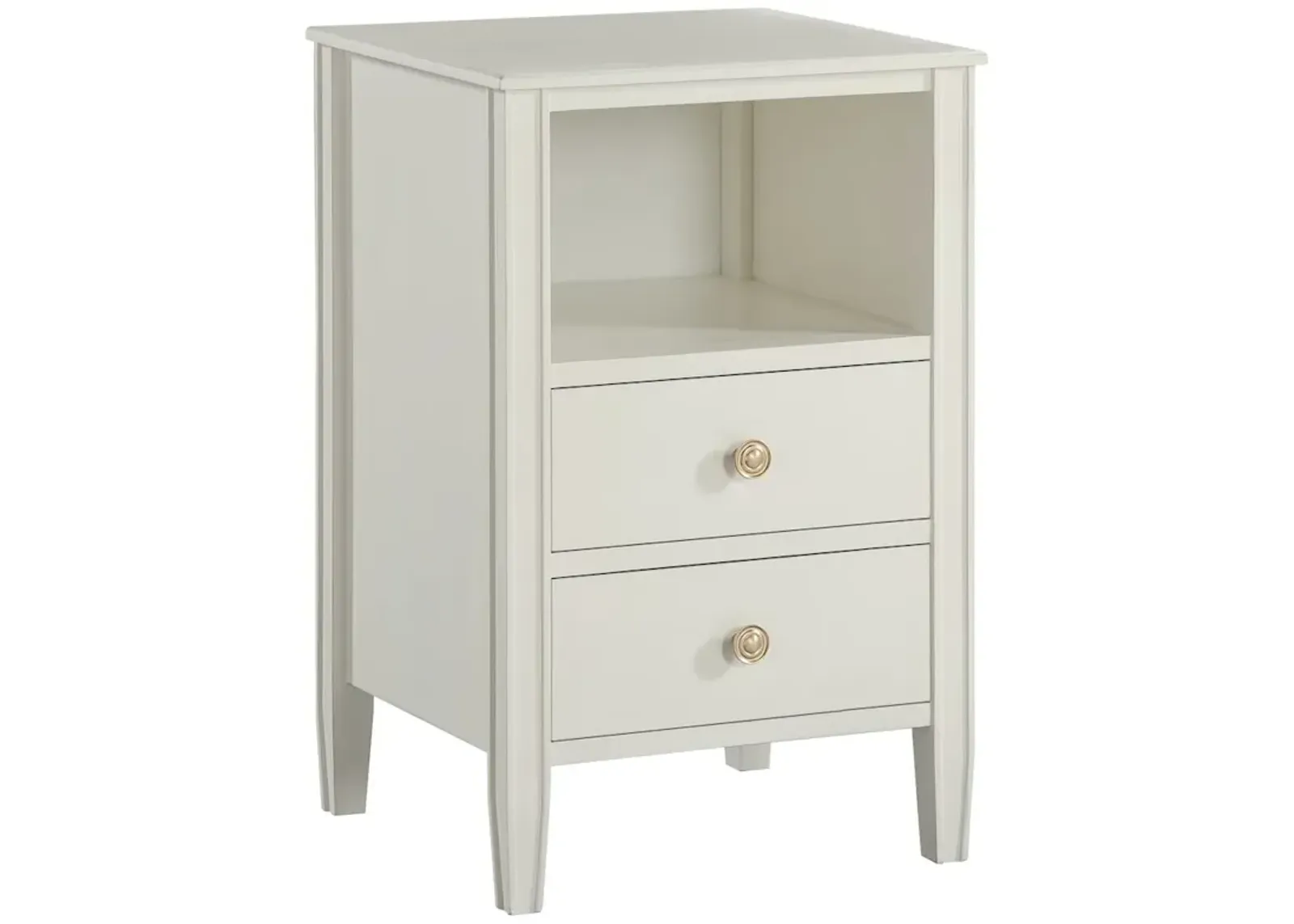 Comfort Pointe Winsley 2-drawer storage Nightstand - Antique White