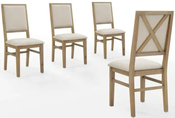 Joanna 4-Piece Upholstered Back Dining Chair Set